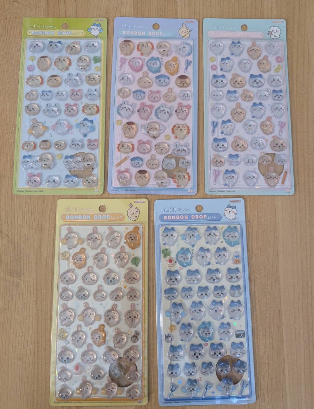 ちいかわボンボンドロップシール賞品クローズアップ